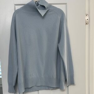 Malo Sky Blue Turtleneck Sweater